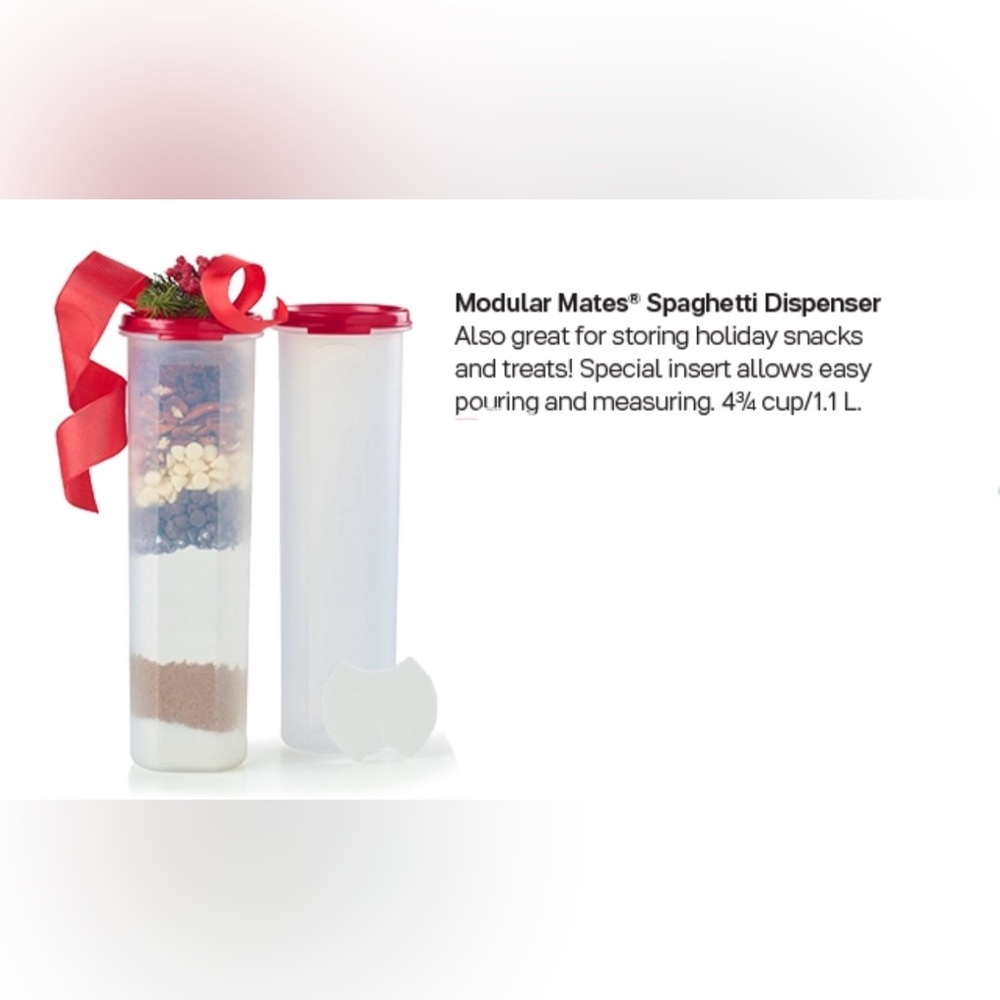 Tupperware Modular Mates Spaghetti Keeper 2pc Set in Surprise Colours